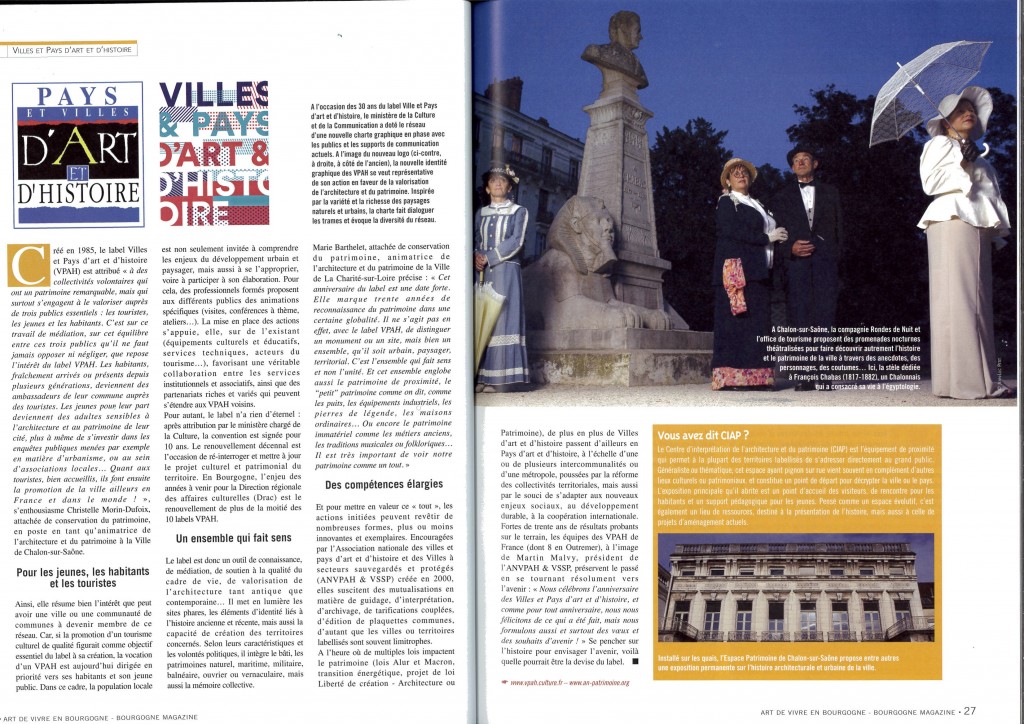 Dans Bourgogne Magazine, n°45