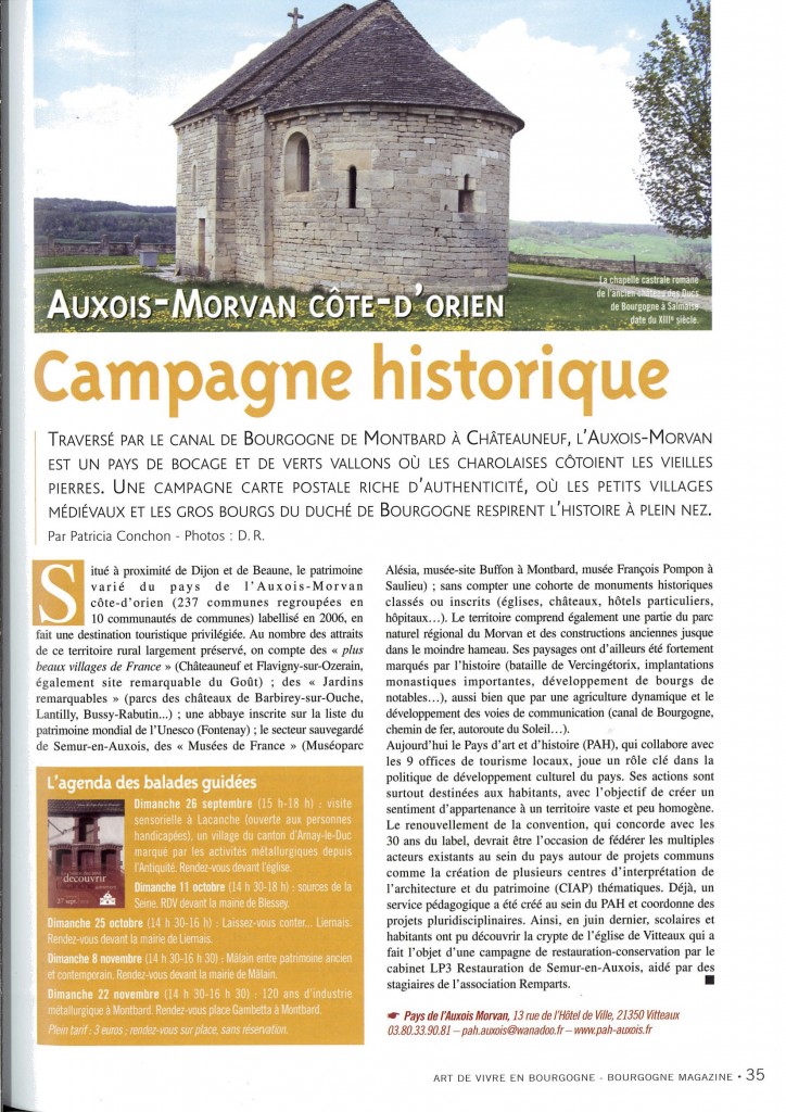 Dans Bourgogne Magazine, n°45