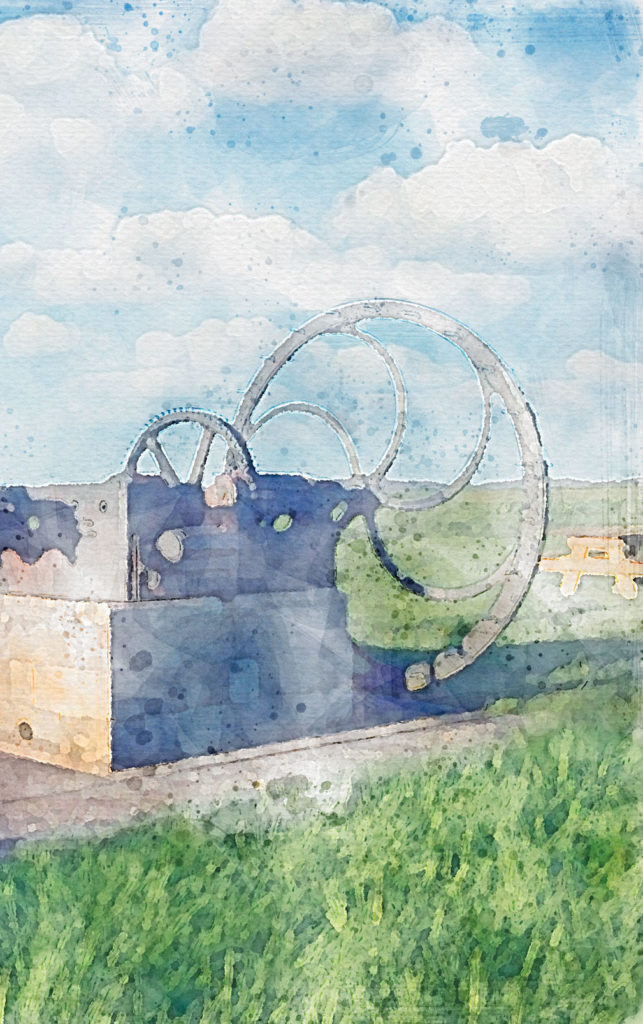 Image aquarelle Toutry Pays d'art et d'histoire de l'Auxois Morvan