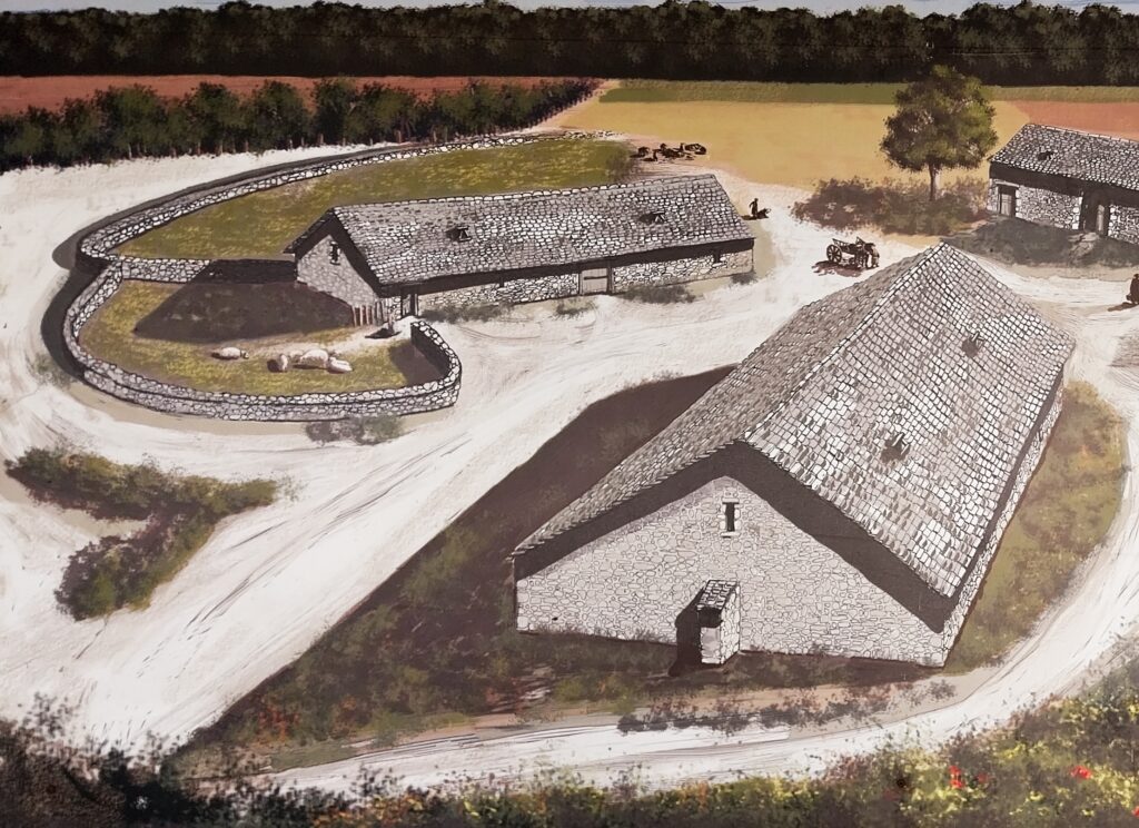 Restitution de la Grange du Mont à Mont-Saint-Jean